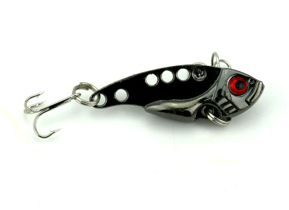 señuelo de la hoja 4 CM 7G metal VIB cebo duro Bass leucomas del tipo de pez Minnow Equipos de pesca envío libre VIB015