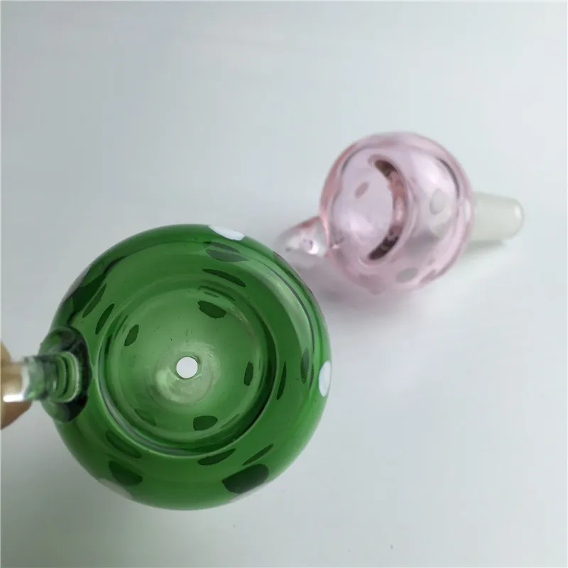 Nuova ciotola di vetro bong 14mm 18mm tubi di acqua di vetro piattaforme petrolifere bong di vetro rosa verde blu nero colorato spesso tubo di vetro pyrex