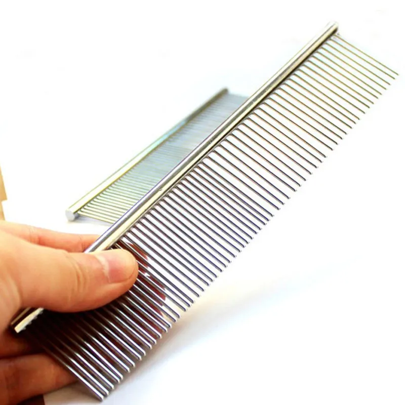 2017 Dog cat Pet grooming comb pet supplies product stainless steel Dog Cleaning Grooming7427510