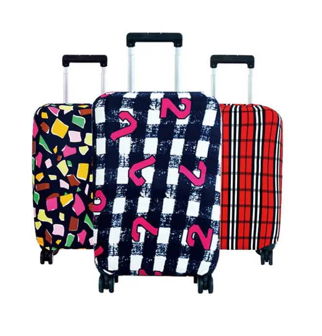 Sıcak Moda Seyahat Yolda Bagaj Kapağı Koruyucu Bavul Kapak Arabası Kılıfı Seyahat Bagaj Toz Kapak 18 ila 30 inç