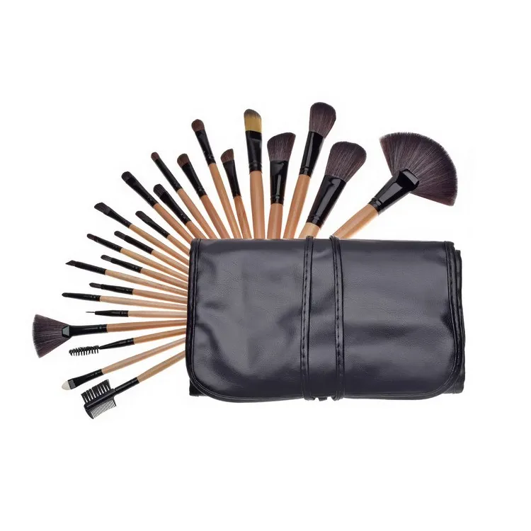 New ITME Professional 32 PCS de maquillage de brosse de maquillage Trousse de toilette Marque Laine Make Up Brush Set Case