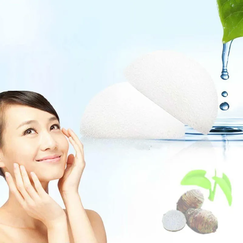 2016 Venda Natural Konjac Konnyaku Facial Puff Face Wash Esponja de Limpeza Maquiagem Verde Ferramentas de Beleza 4028422