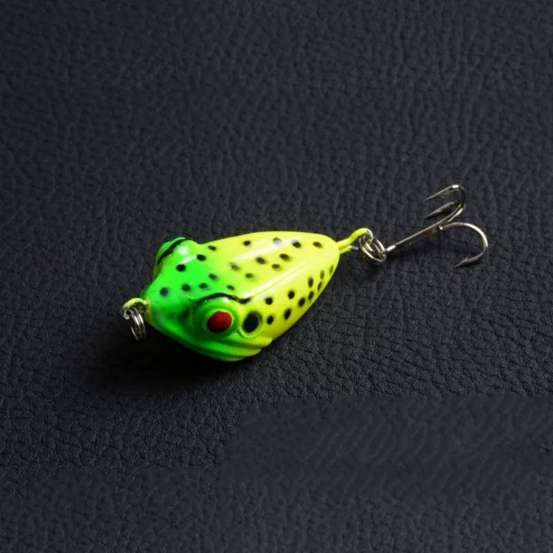 6 kleur 4 cm 6g mocrux 3d oog vissen lokken kleurrijke harde kikker aas scherpe haak tackle topwater vis lokt tackles aas haken