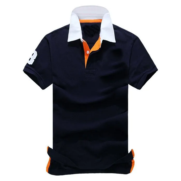 Wholesale 2017 High Quality Brand Cotton Men Retro Leisure Golf Tennis Undershirt / Men's Polos