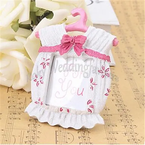 Gratis frakt! 40st Cute Baby Themed Photo Frame Favors Girl Baby Birthdeday Favor Place Card Holder