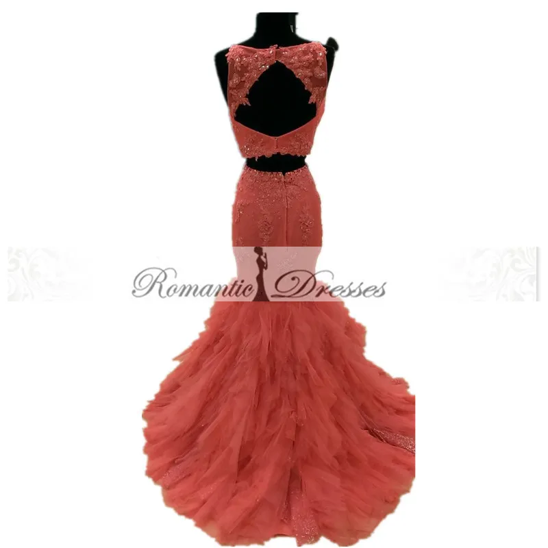 chinese dress ladies Two Piece Prom Dresses,Long Prom Dress,Modern Prom Dress,PD00273, US14 / Burgundy main image 1