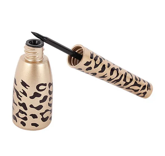 New Fashion Makeup Eye One PC Leopard Shell Tjock Svart Eyeliner Vätska Makeup Kosmetisk Vattentät Långvarig Eyeliner Pen