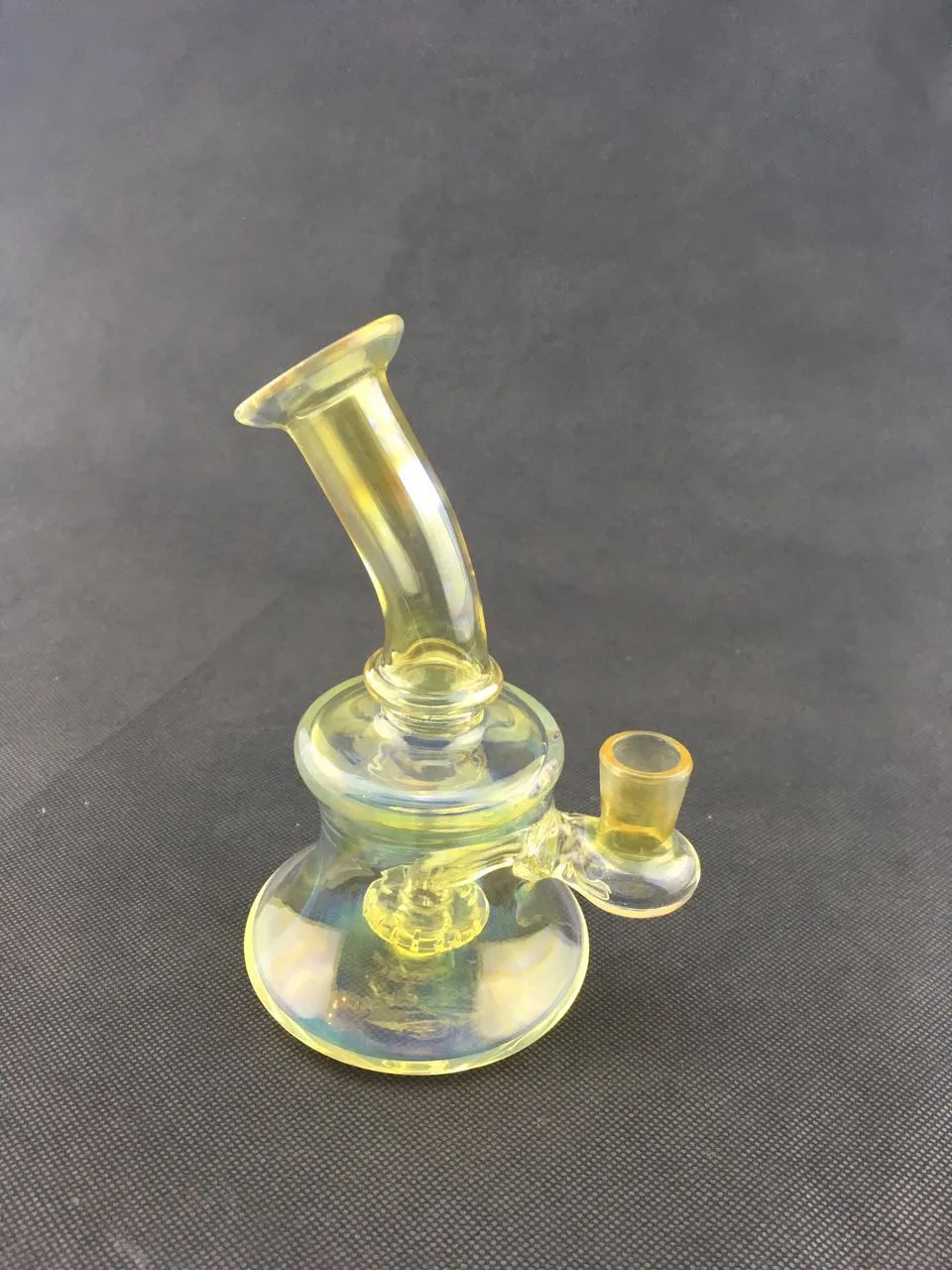 Pale yellow recycler, carta glass hookah, oil rig pipe,bong 14MM, factory outlet,