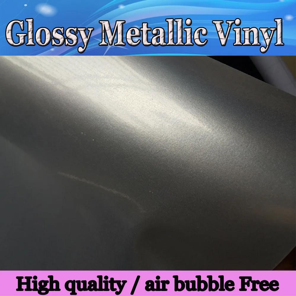 High Gloss Silver Vinyl Wrap