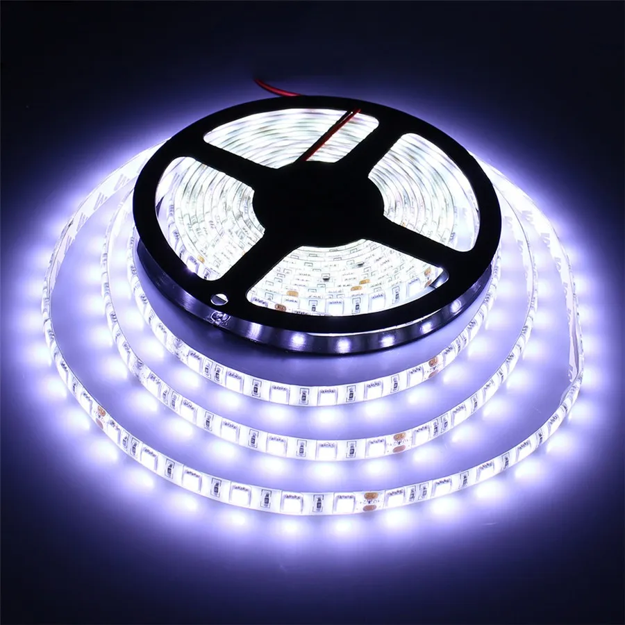 5M 5050SMD RGB LEDストリップライトフレキシブル防水LEDストリップDC12VフレキシブルLEDライトIP65マルチカラー44キーIRリモートコント247S