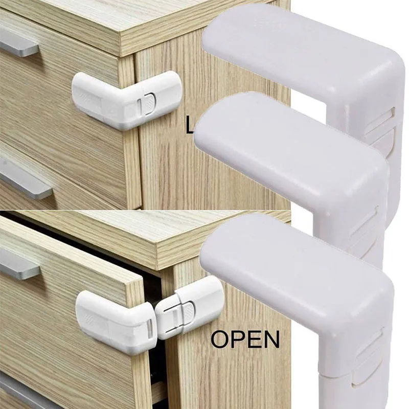 Baby Kids Drawer Safety Lock For Door Cabinet Refrigerator Window Baby Care #R571