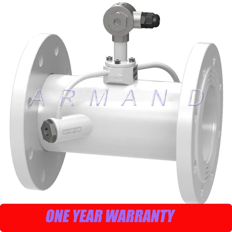 Ultraljudsflödesmätare Split Typ Rörgivare Flänsanslutning TUF-2000SW DN50mm Väggmonterad Digital Vätskeflödesmätare