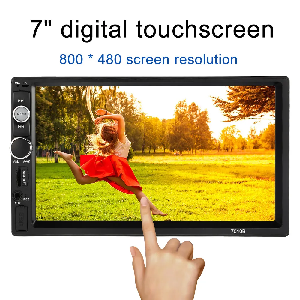 7 inch Universal 2 Din HD Bluetooth Car autoradio MP5 Player Multimedia Radio Entertainment USB/TF FM Aux Input Car DVD