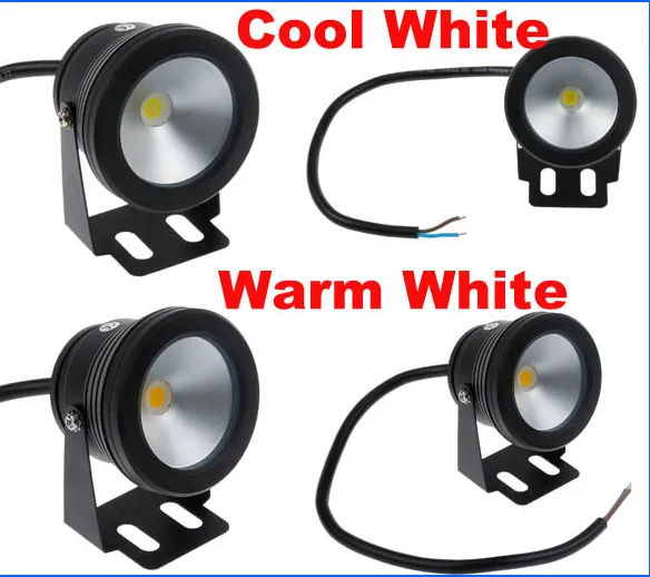 Waterproof IP68 12V 10W led lights warm cool white LED Underwater Lights Flood Pond for fountain lights