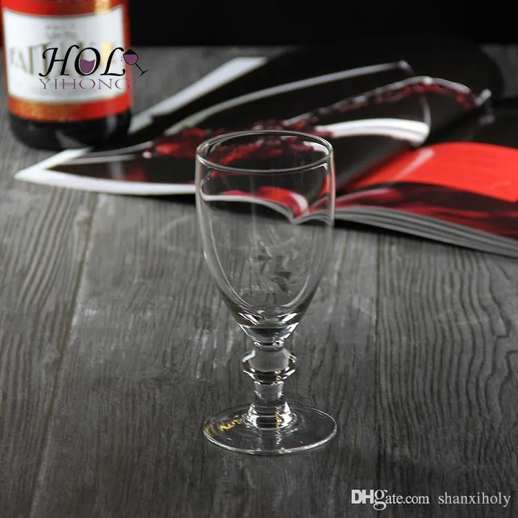 High end short stem wine glass wine cup can be printed logo