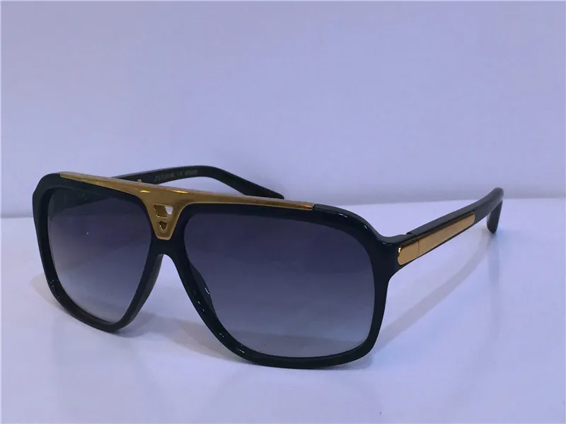 뜨거운 남자 패션 디자인 선글라스 백만장 자 증거 안경 레트로 빈티지 반짝이는 금 여름 스타일 레이저 로고 Z0350W 최고 품질 0105