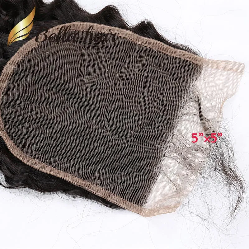 11A Deep CURLY 5X5 inch Lace Closure Brazilian Peruvian Indian Malaysian Wave Human Hair Can be dyed3640714