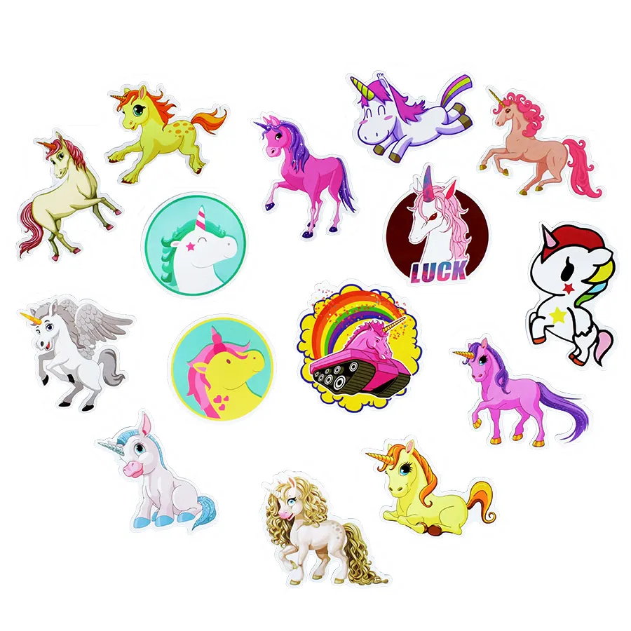 Cute Unicorn Custom Stickers Poster Wall Stickers for Rooms Home Laptop Skateboard Luggage Car Kids DIY Cartoon Styling Stic5358990