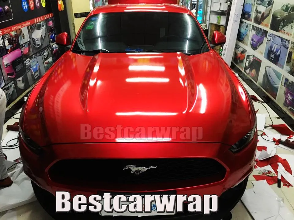 Various Gloss Candy Metallic Vinyl WRAP Whole Car Wrap Covering With Air Bubble Low Tack Glue 3M