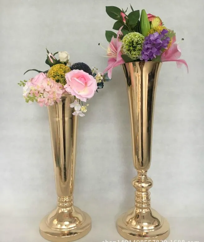 Ślubny Kwiat Ball Holder Złoty Ślub Prop Ścieżka Platcia Kolumna Europejski Styl Flower Ware Stage Master Table Wazon