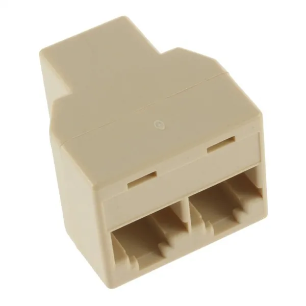 8P8C RJ45 för CAT5 Ethernet-kabel LAN-port 1 till 2 Socket Splitter 1x2-kontakt Adapter Koppling T-skarv