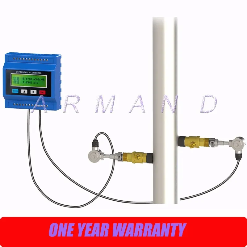 Ultrasonic Liquid Flow Meter TUF-2000M DN80mm-6000mm Module Digital Flowmeter Standard Insertion Transducer