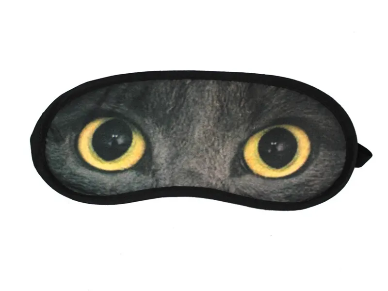 100 pièceslivraison rapide, couverture de masque pour les yeux d'animaux imprimés en 3D, masque de sommeil pour les yeux de voyage, masque pour les yeux bandés.