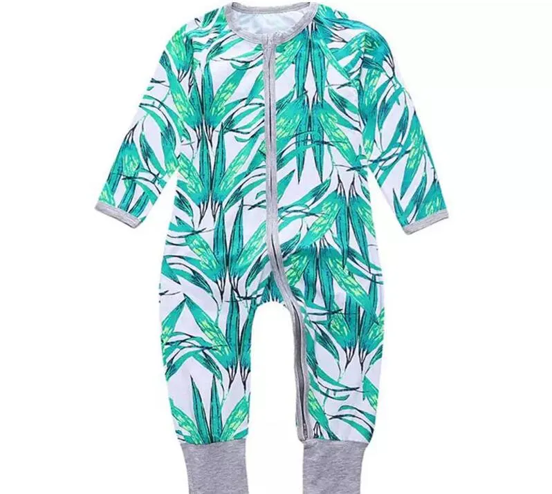 Barnkläder Nyfödda Baby Flowers Rompers Jumpsuits Infant Bomull Långärmad Oavsett Pojkar Flickor Höstkläder