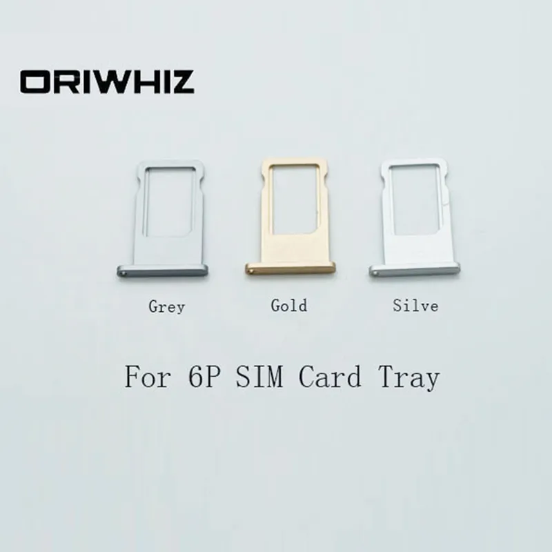 Echte foto's Hoge kwaliteit SIM-kaartlade voor iPhone 6plus 6 plus grijs goud zilverkleur beschikbaar Mix Order accepteren