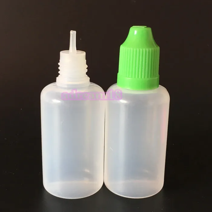 PE plastdroppflaska 30 ml påfyllningsbar eterisk oljebehållare 1oz
