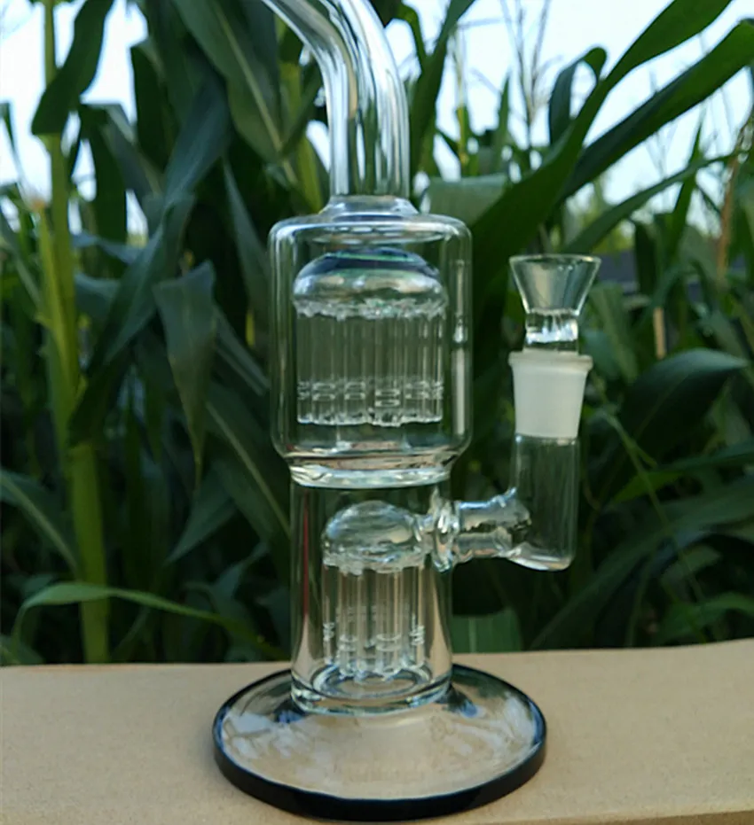 Heet verkoop! Glazen bong factory outlets TORO recycler bubbler waterleidingen olieplatforms met Glazen waterpijpen 11 inch hoog famale Gewricht 18,8 mm