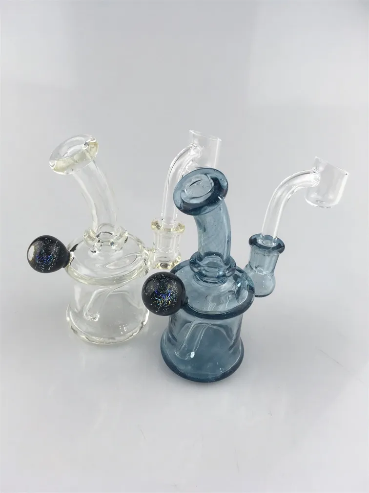 rfeUv Matériau en verre Mini Bong en verre Pipes à fumer enivrantes Plate-forme pétrolière Bol en verre de 10 mm