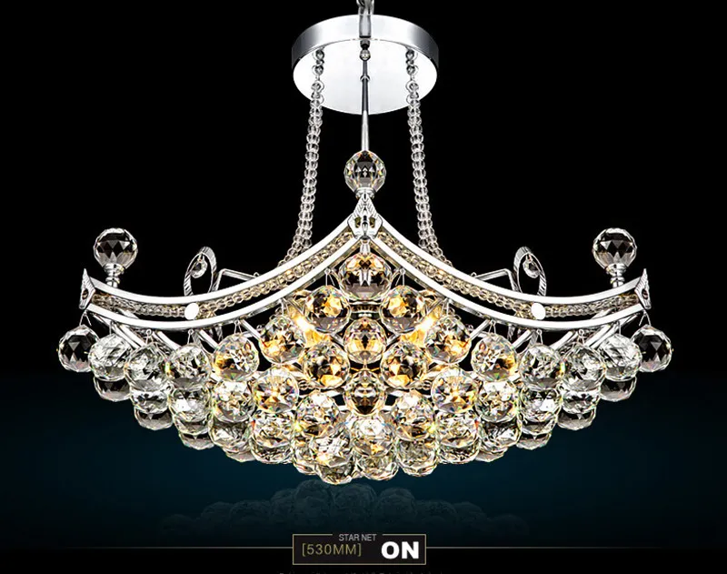 Luxury Big Crystal Crystal Chanssteriers Светильник Crystal Luster Лампы Дизайн потолка для дома Deco Light