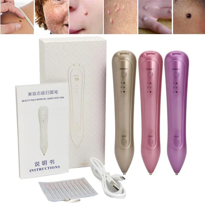 Laser Dark Spot Remover Pen Freckle Skin Mole Removal Machine For Face Wart Tag Tattoo Portable Salon Home Beauty 3 Color