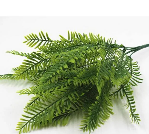 Flor Artificial Deixa Plantas Muito Falso Lifelike Plástico Grama Persa Lysimachia Fern floral decoração G923