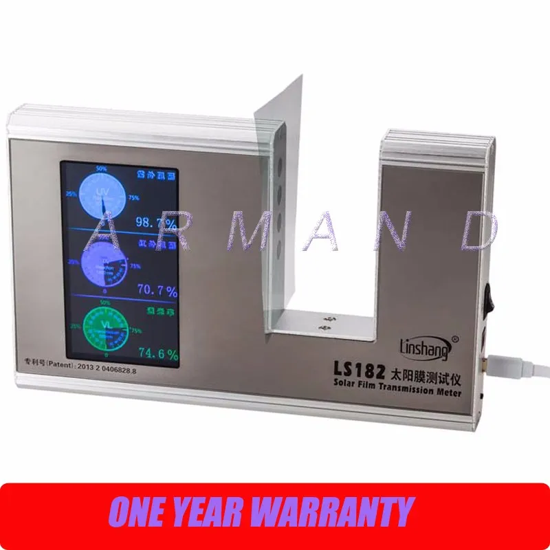 Medidor de transmisión de película solar LS182 Medidor de rechazo UV IR Medidor de transmitancia de luz