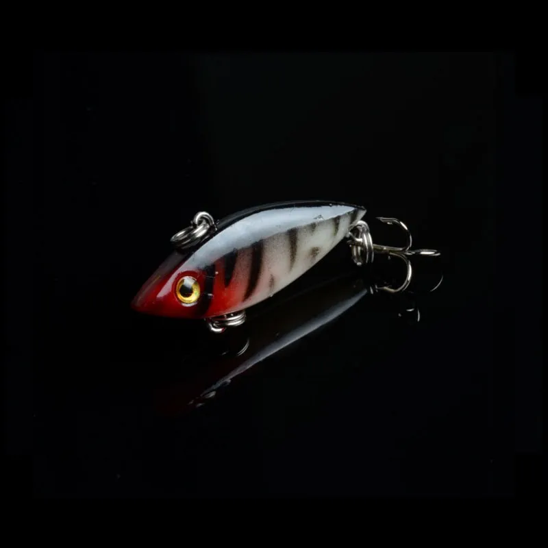 Fábrica direta 8 cor mini afundando Rattling Wiggler Lure Vib crankbaits Hard iscas de pesca duras vibração vibração chocalho ganchos 2.75g 4cm