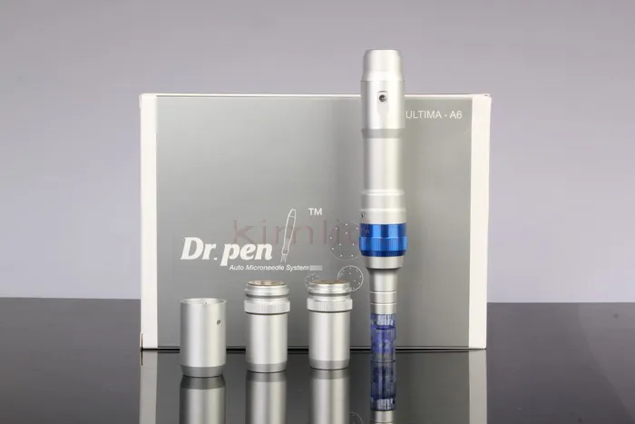 وصول جديد عالي الجودة Derma Pen Ultima A6 Auto Electric Micro Needle 2 بطاريات الجلد القابلة لإعادة الشحن مع خرطوشة الإبرة