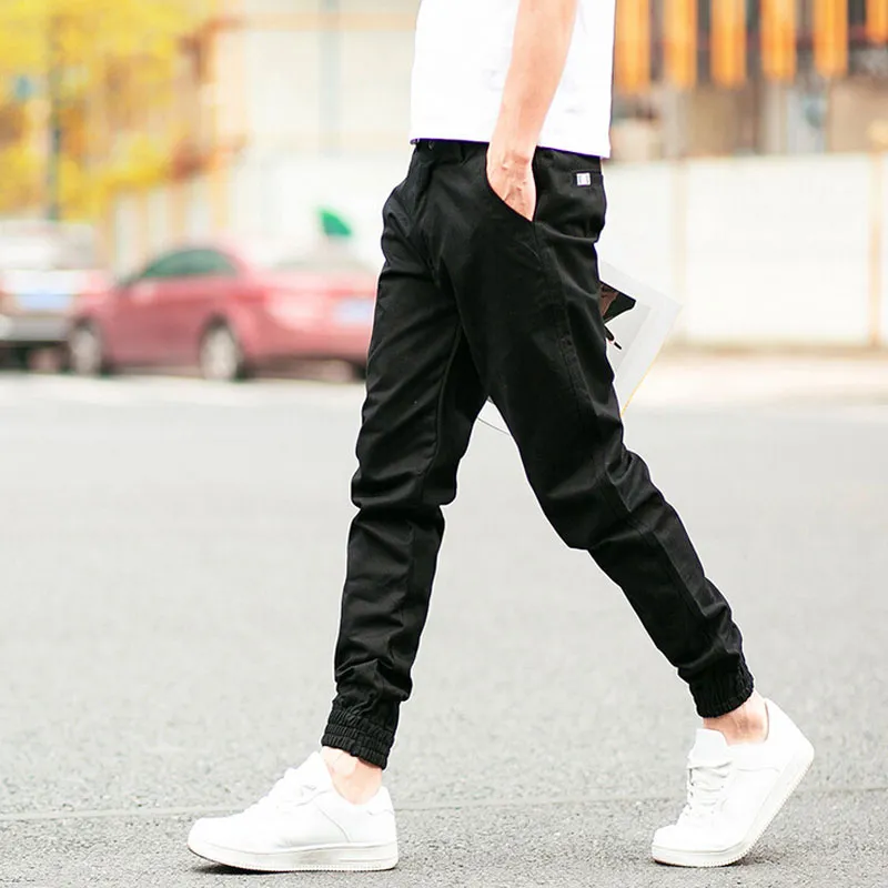 2016 Korean Style Slim Fit Boys Joggers For Men Wholesale Fashion Casual  Sweatpants In Black And Blue From Oott, $19.54