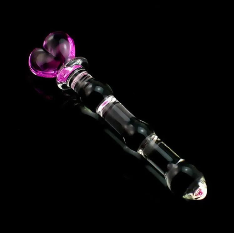 Glazen dildo voor vrouwen Crystal Masturbator voor vrouw voor vaginale anale stimulatie Plezier Wand lucide dildo