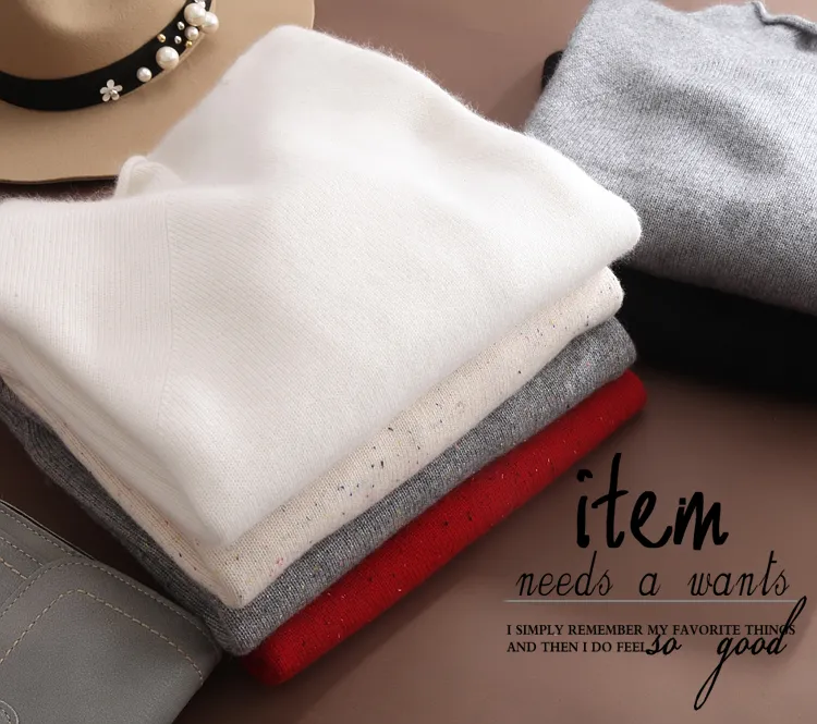 2018 EUR American Style Womens Cashmere sweater Long Sleeve Turtle neck New Casual Sweater For Autumn Winter1
