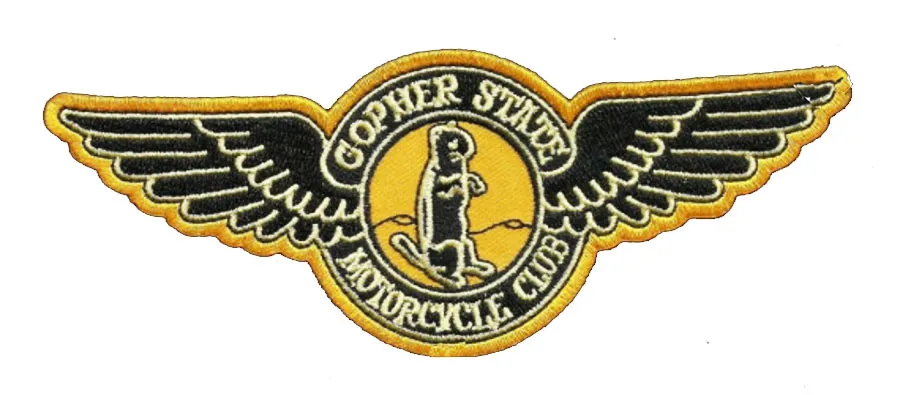 Gopher State Vintage Style cirka 1945 Motorcykelklubb Vest Outlaw Biker MC Jacket Punk Coolest Iron on Patches