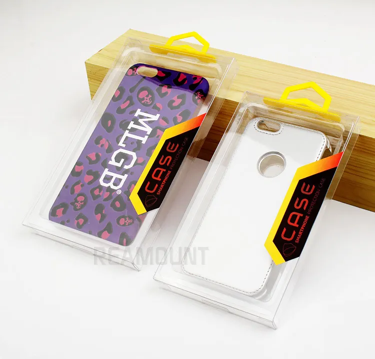 iPhone X DIY Logo Ücretsiz Kargo Paketleme ekleme için mobil Hücre Shell Kapak Kutusu Packaging Temizle PVC Wholsale 1000 adet