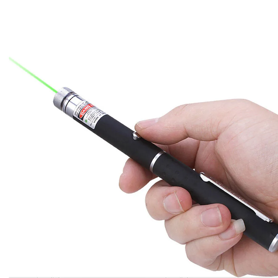 5 mW 532nm stylo pointeur laser vert haute puissance avec projecteur de capuchon d'étoile professionnel pointeur laser faisceau de lumière visible en gros 