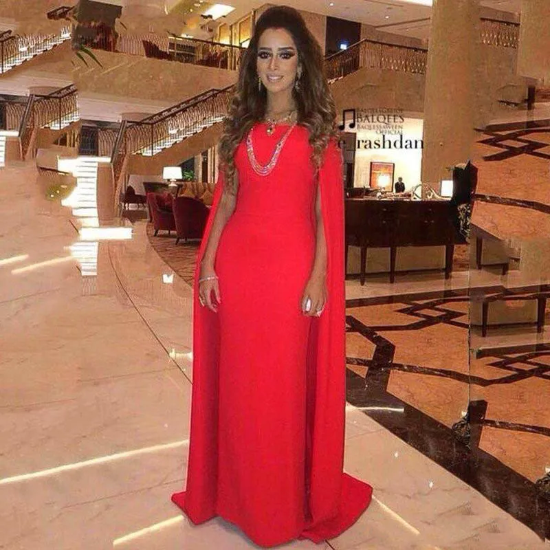 2016 Billiga aftonklänningar Satin Red Kaftan Dubai Arabian Dress Elegant Simple Mother of the Bride Dresses Custom Made4087494