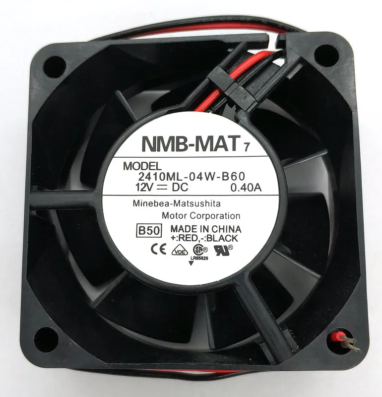 NMB 6025 12V 0.26a 2410ML-04W-B50 2410ML-04W-B60 2410ML-04W-B30 2410ML-04W-B10 2410ML-04W-B20 Cooling Fan