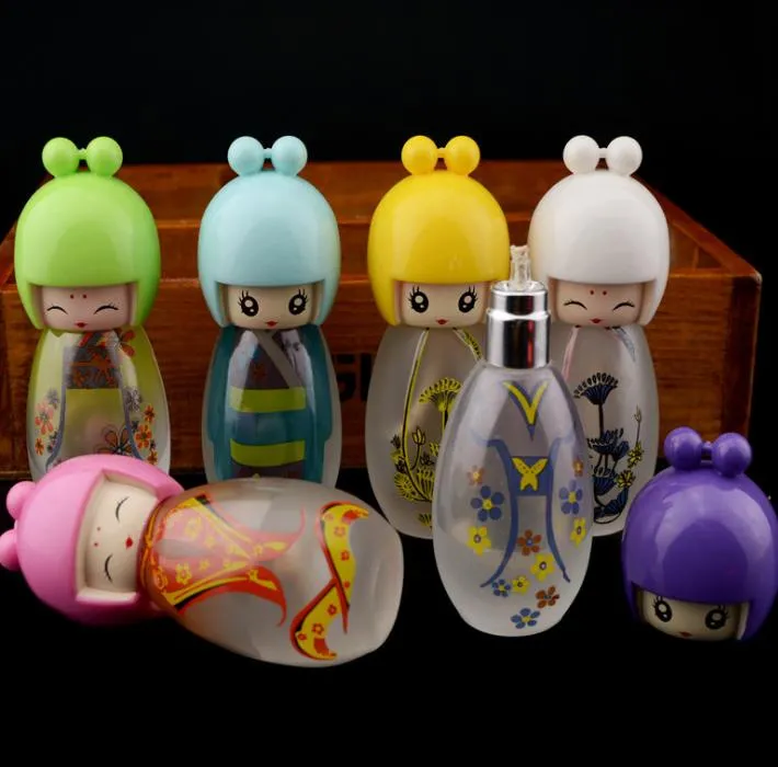 Super Cute Doll Glass Alkohollampa, grossistglas Bongs Oil Burner Glass Pipes Water Pipe Oil Rigs Röker gratis frakt