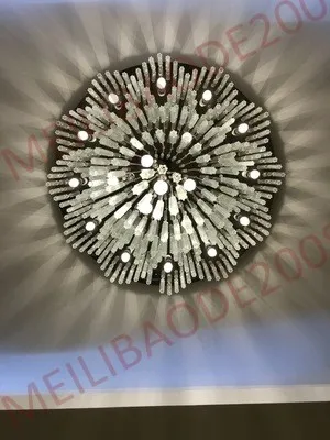 BE31 Factory Customized Round Hotel Lobby K9 Crystal Chandeliers Large Hotel Project Lights Department Villas Exhibition Hall Pendant Lamps