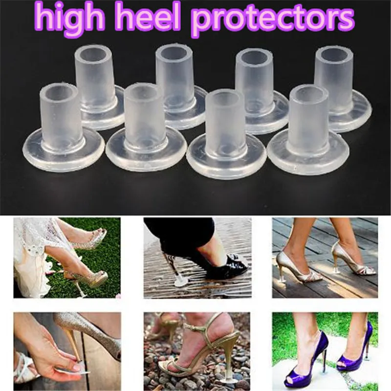 Protecteur de talon haut 2 couleurs Caps Stiletto Dancing High Heel Cover Stopper Antislip Silicone Protectors pour mariage et fête acc280