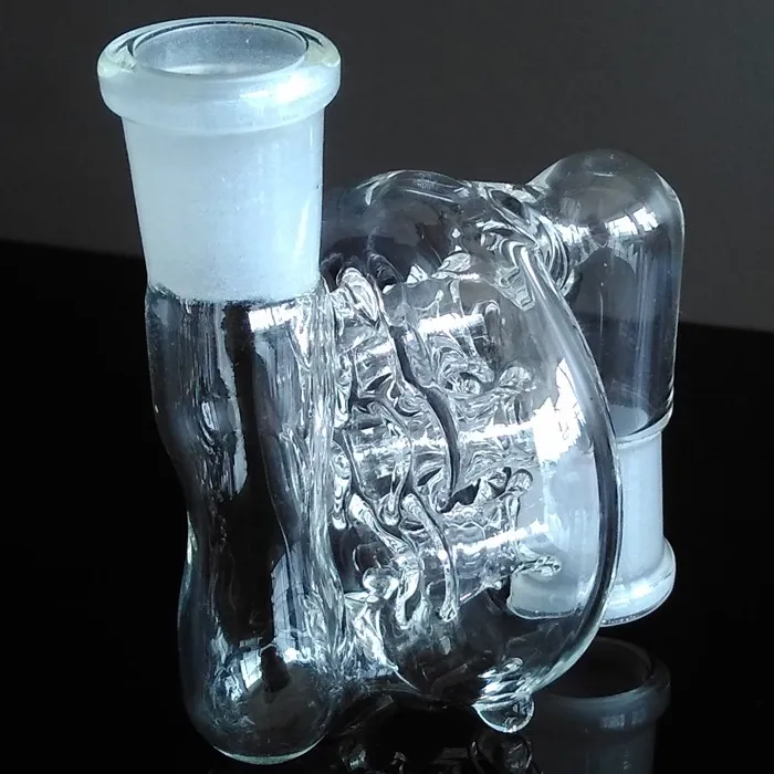 10 stilar 6cm glas bongs mini askfångare 14,4 mm till 18,8 mm glas bong perkolator 18mm till 14mm kvinnlig man för val